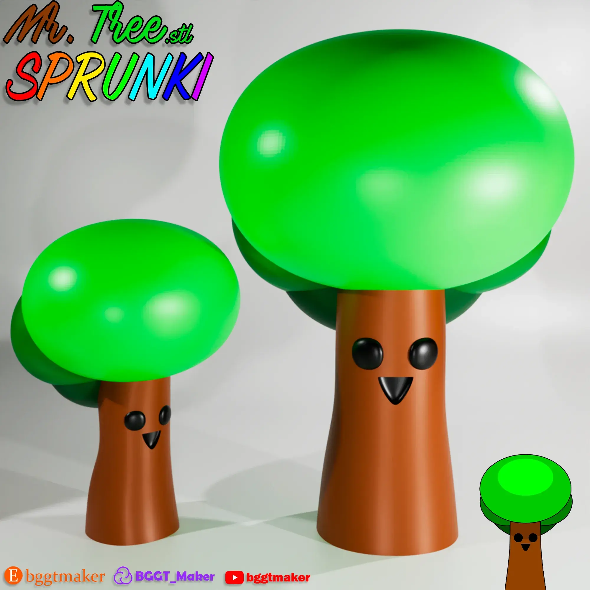 MR. TREE SPRUNKI INCREDIBOX TREE | Sprunki 3D Model STL Art