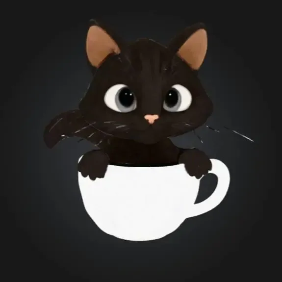 Cat in a Tea Cup