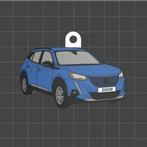 Peugeot 2008 Keychain