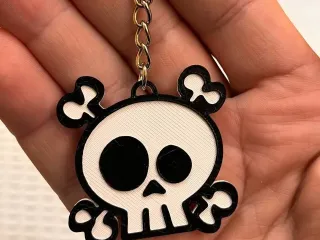 Keychain Crazy Skull