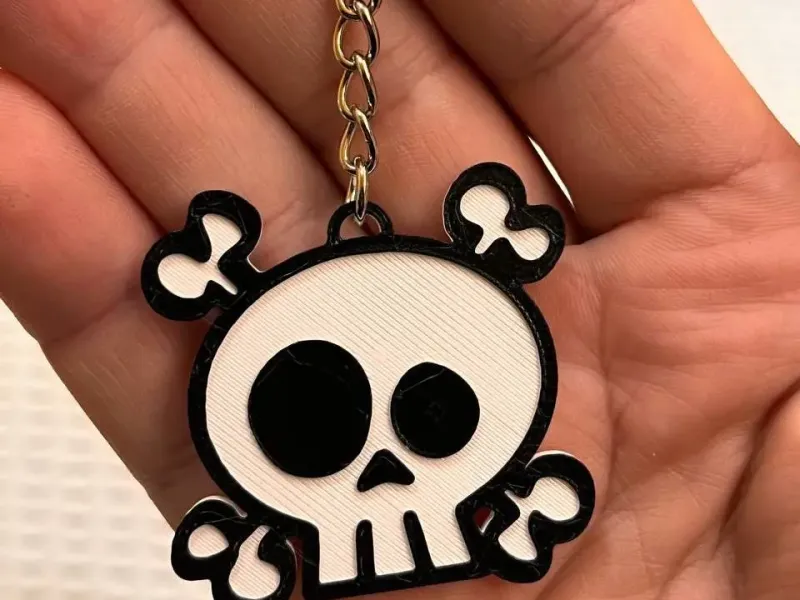 Sleutelhanger Gekke Schedel