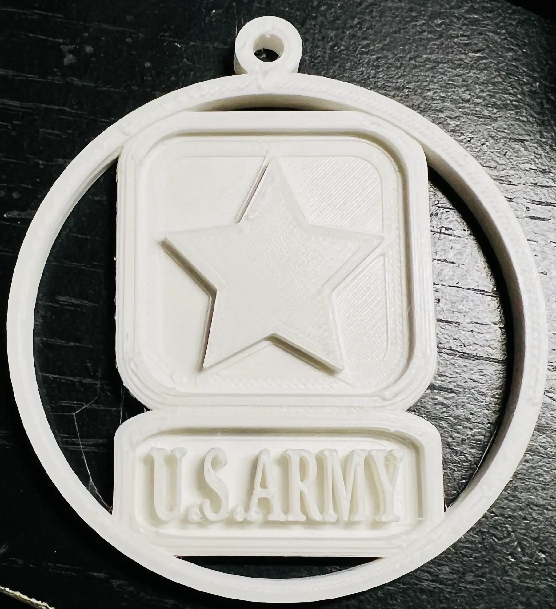 U S Army Christmas Ornament.