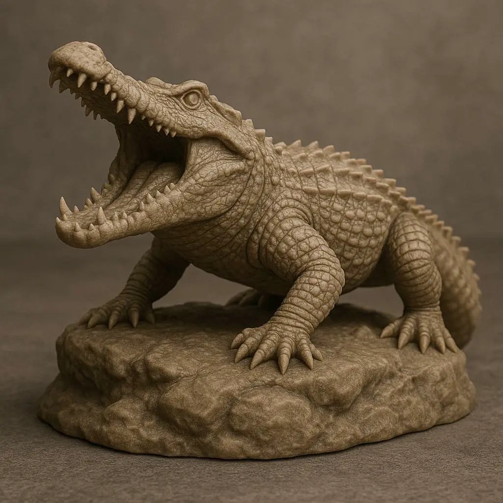 crocodile sculpt