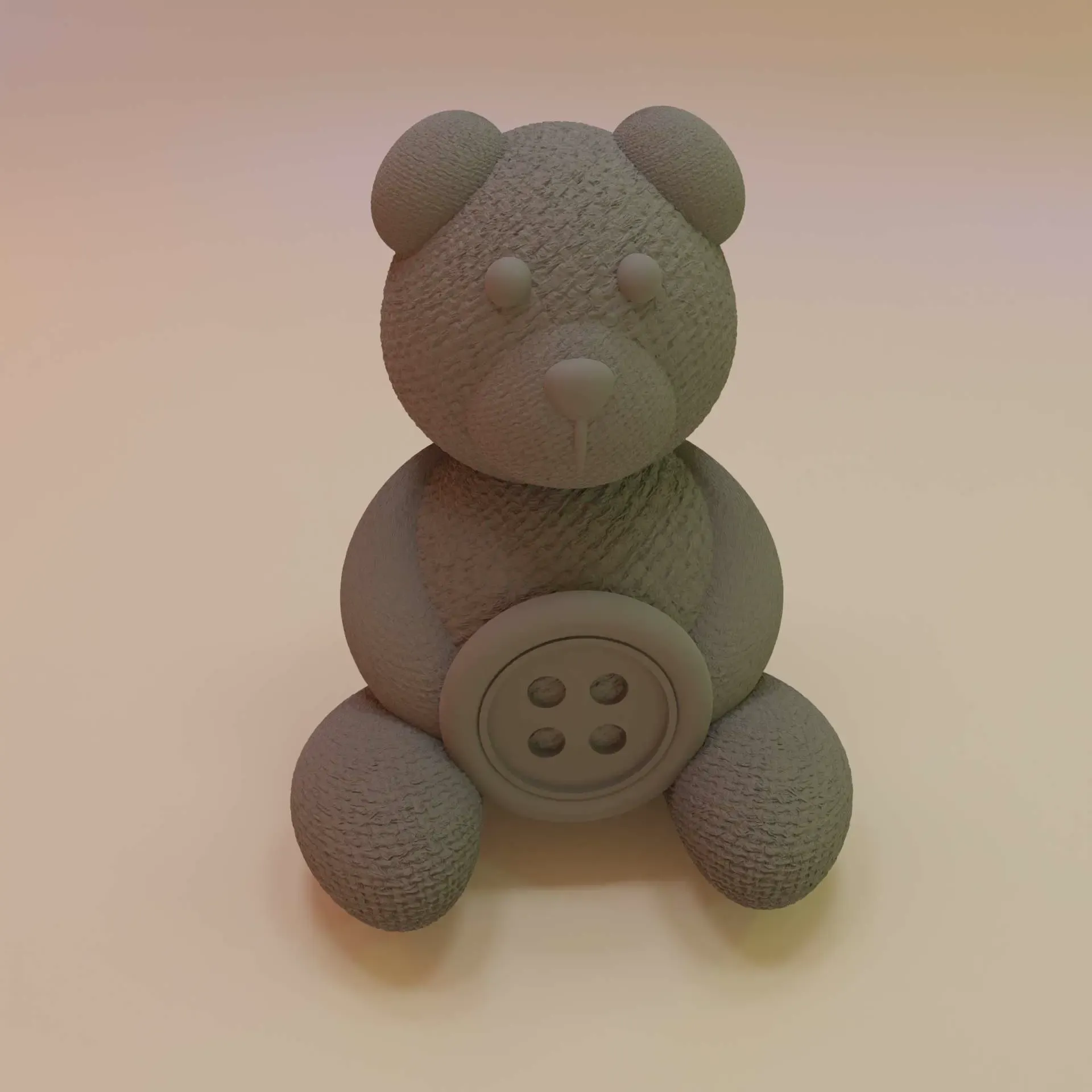 Tiny Button Teddy Bear