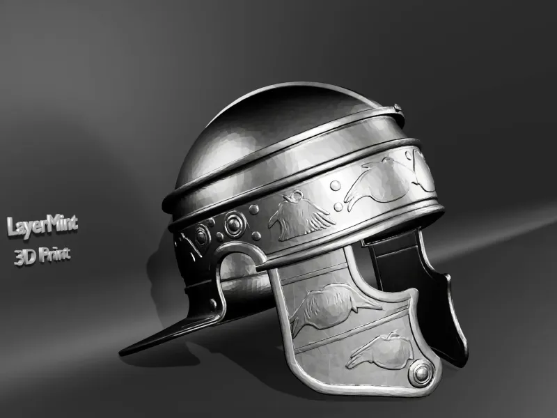 Roman Legionary Helmet with Ornamental Details