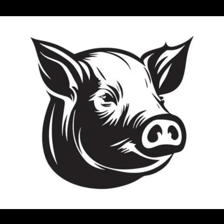 logo ganado porcino cerdo cochino