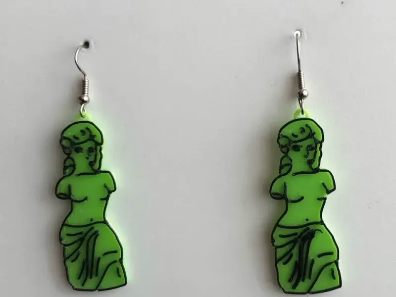 Earring Gummi Venus de Milo simpsons Keychain jelly
