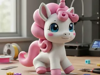 Pink Unicorn Horse