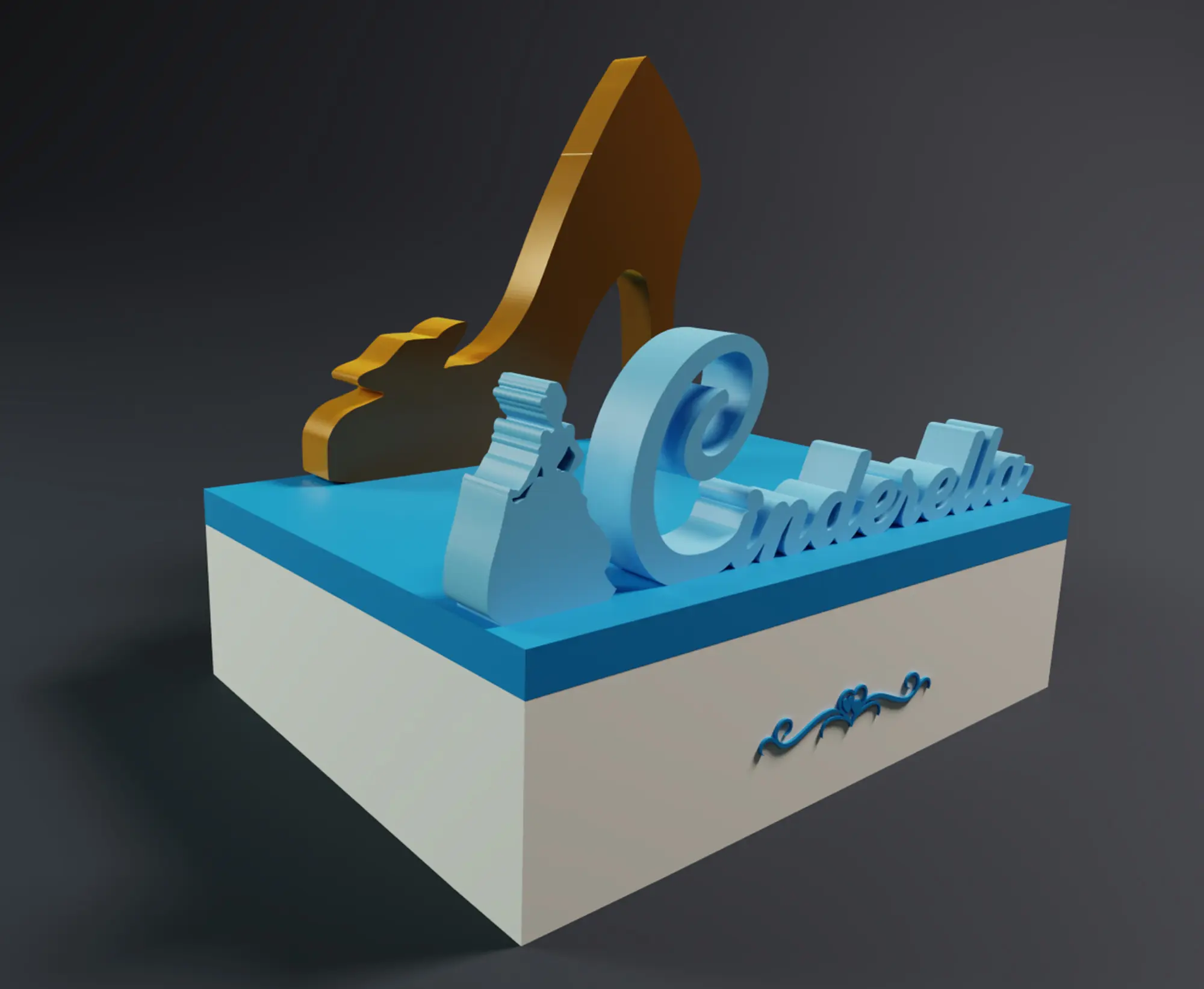 DISNEY PRINCESS CINDERELLA BOX - SHOE VERSION
