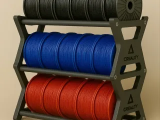 Soporte modular con 3 filas para filamentos de impresión 3D