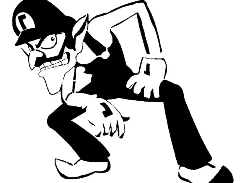 Waluigi stencil