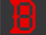 Plantilla de dibujo numeros display segmentado-0