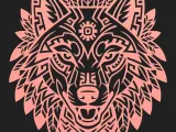 Aztec Wolf CNC Wall Art SVG STL-5