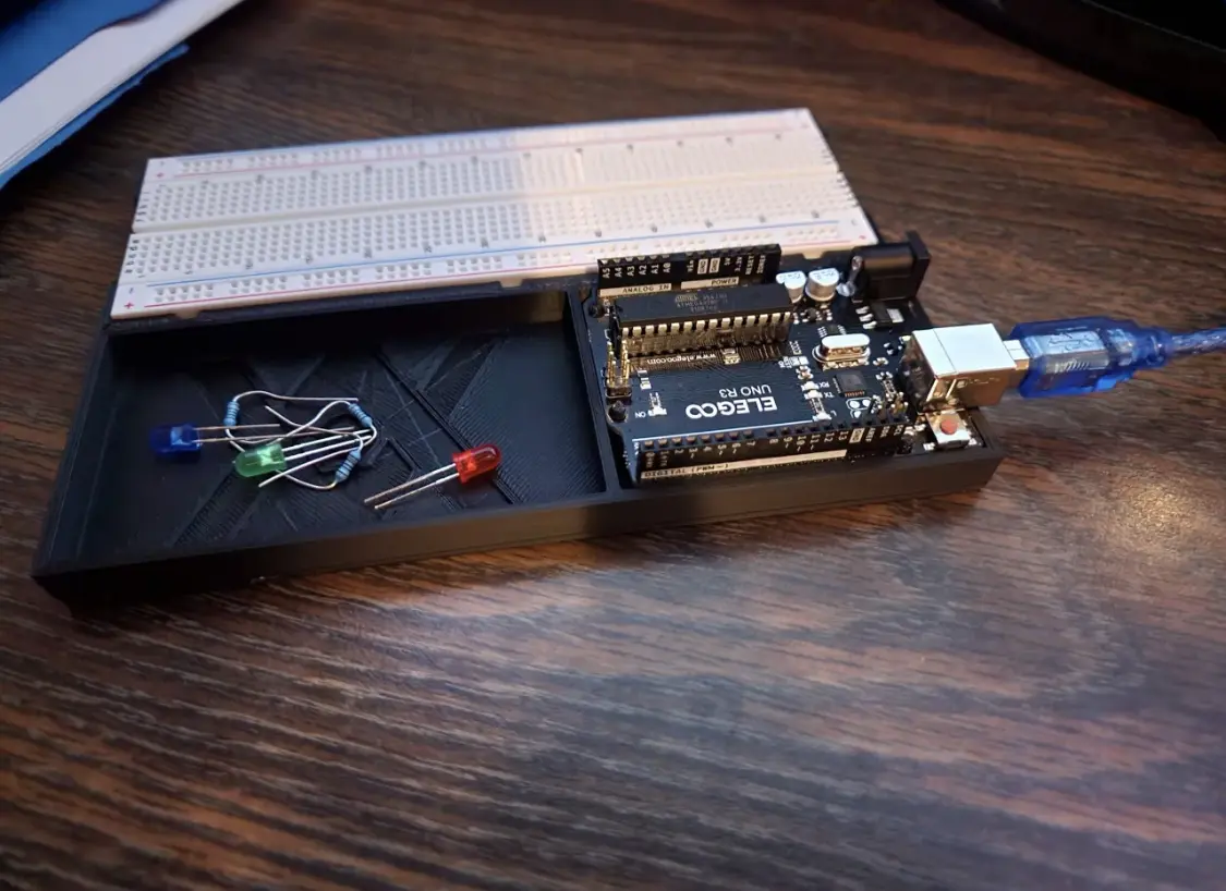 Elegoo Arduino Uno R3 and Breadboard Workspace