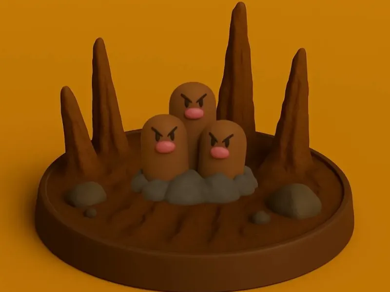 Pokemon battle style - Dugtrio #051