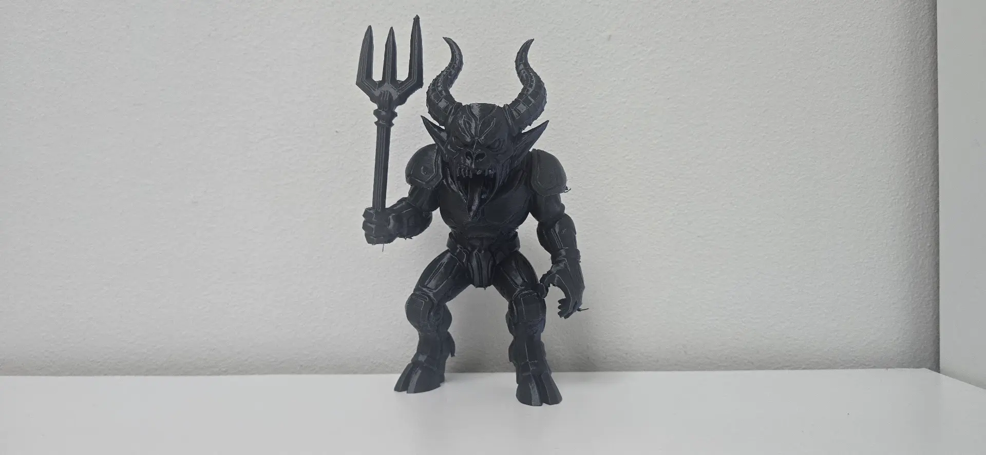 Mecha Demon with Trident Holiday Figure