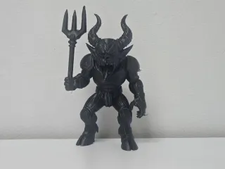 Mecha Demon with Trident Holiday Figure