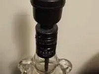Adaptador portalámparas para botella de alcohol