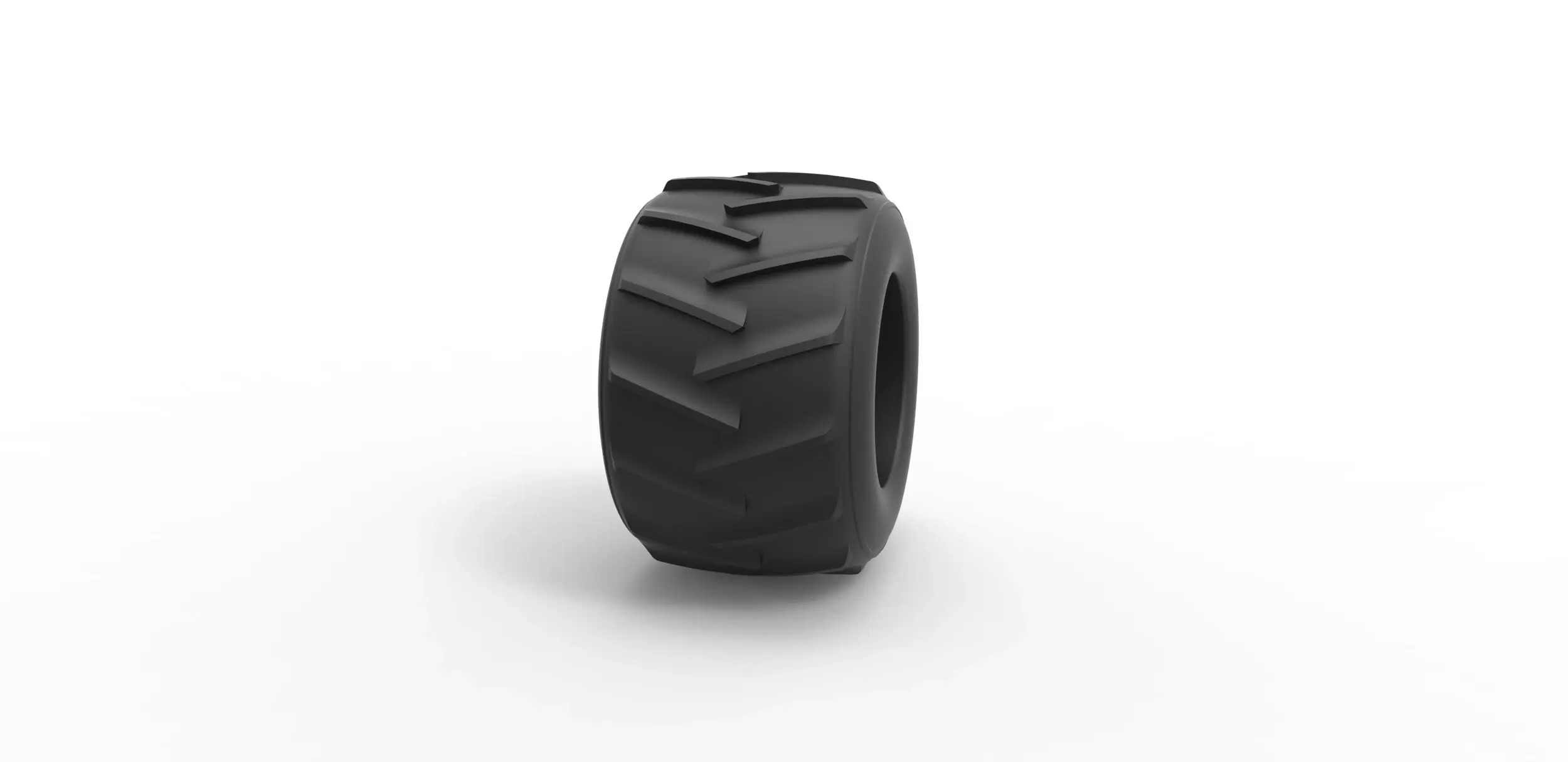 Old school pulling truck tire 2 Scale 1:25