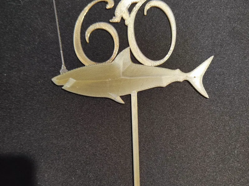 Топпер рыбак на акуле 60
