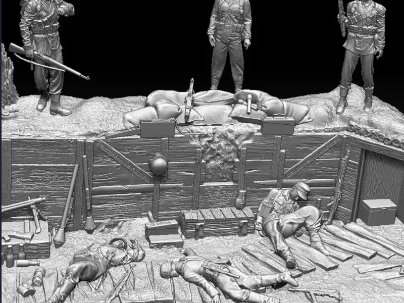 Ww2 trench diorama