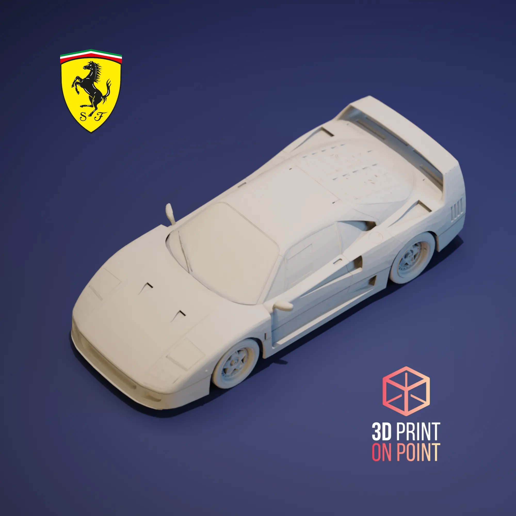 FERRARI F40 VINTAGE - 3D MODEL