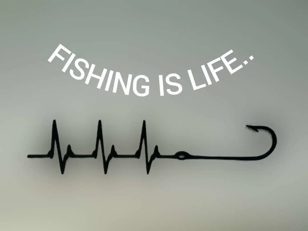 Fishing Wall Decor Heartbeating EKG
