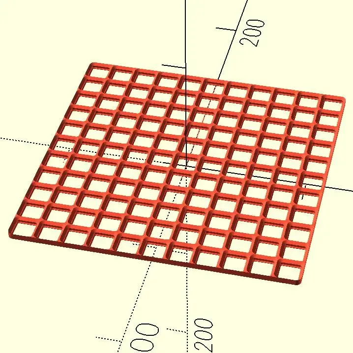 Medium Sizes Gridfinity Half Size Thin Bases