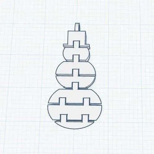 Flexi Snowman Keychain