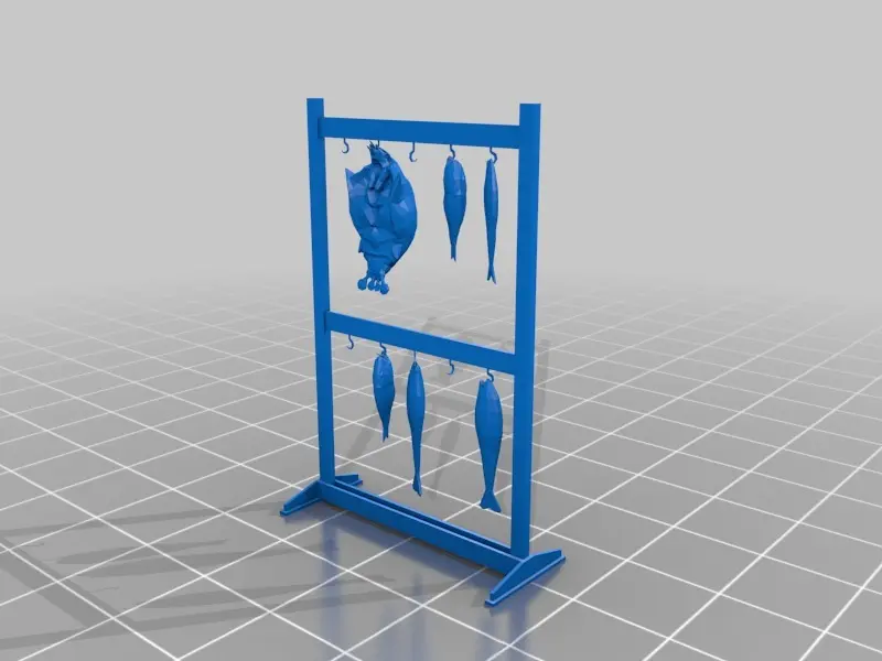 damaged boat house and fishing racks