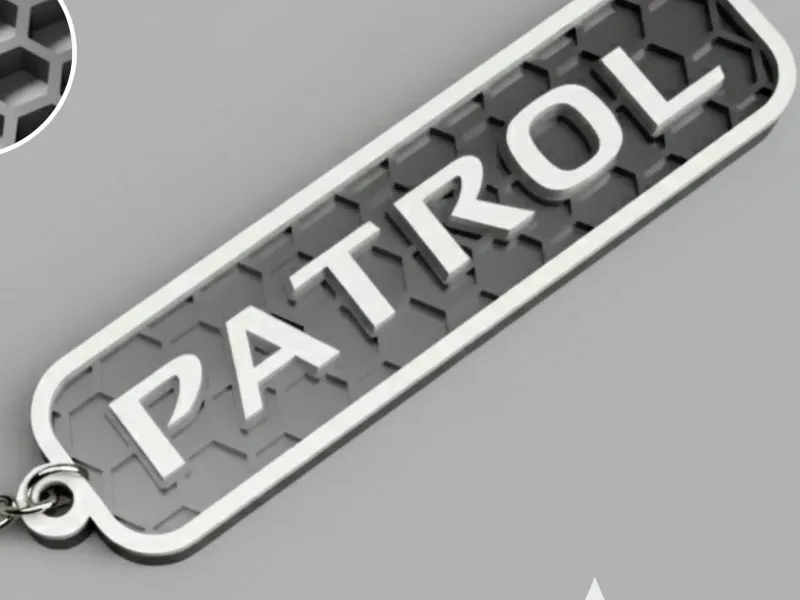 Portachiavi con logo Nissan Patrol