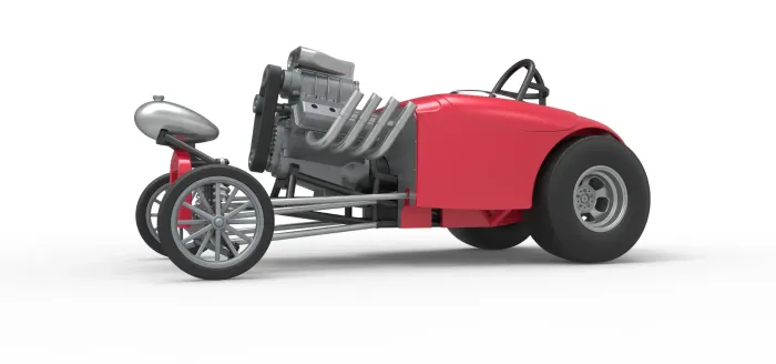 Vehicles & Machinery STL Download - Front engine old school dragster ...
