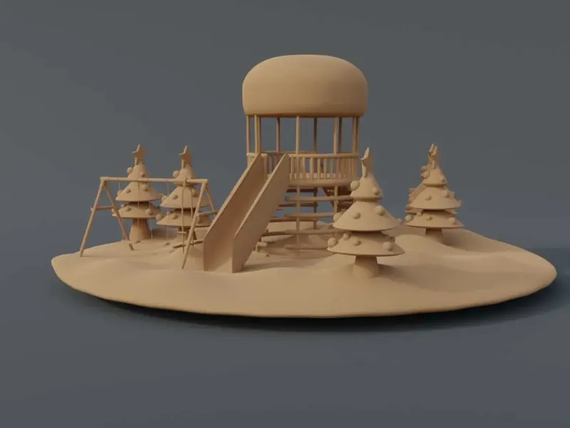 Cute mini playground 