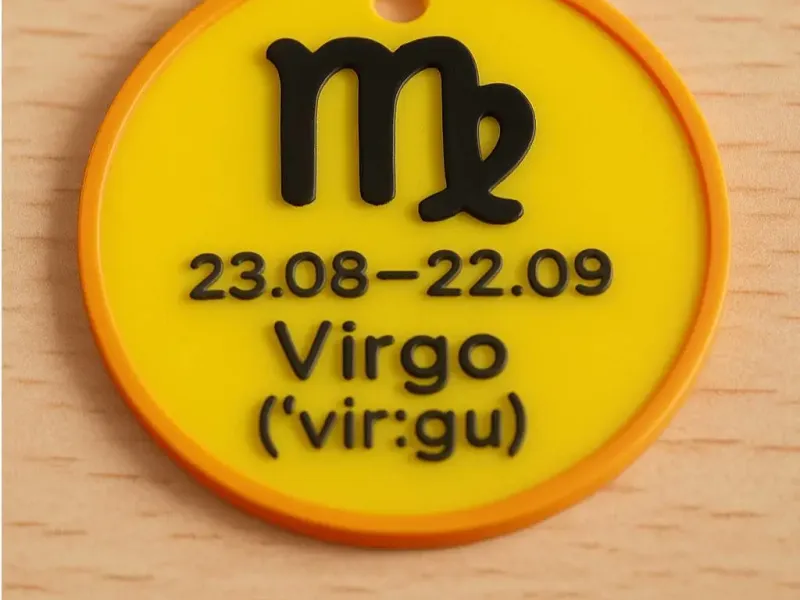 Virgo Zodiak Keychain. No need CFS