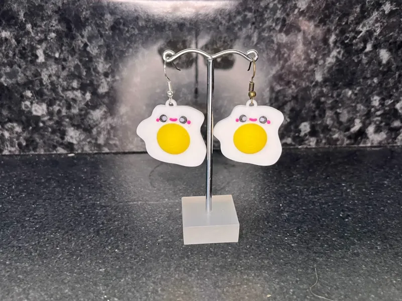 Fried Egg Earrings
