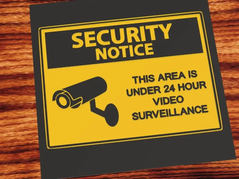 Security Notice Surveillance Sign