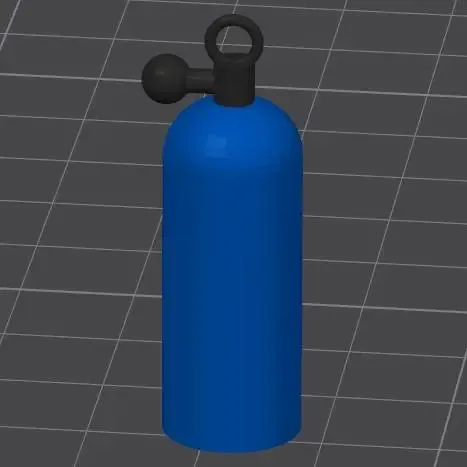 mini scuba diving tank