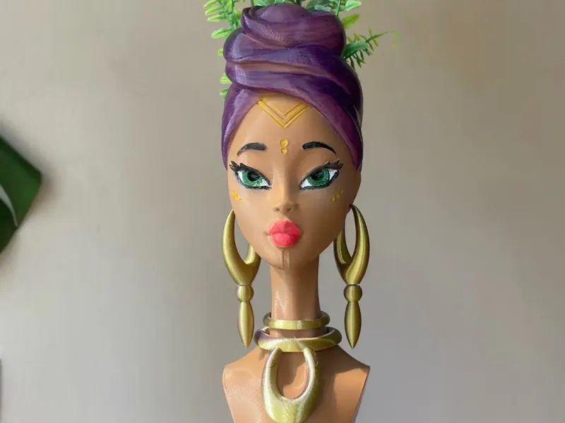 Ethnic Woman Planter