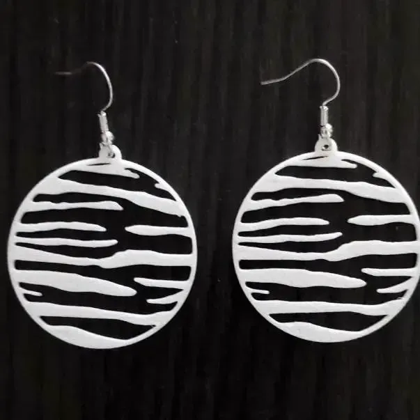 Zebra Mirage – Earrings