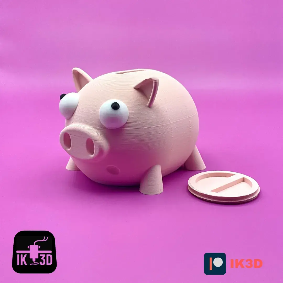 Sparschwein / Mehrteilig / Ohne Stützen / 3MF