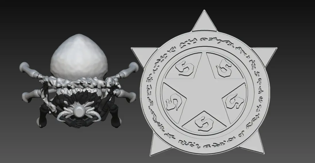 SAIN SATURN - FIVE ELDERS - ONE PIECE - 3D PRINT