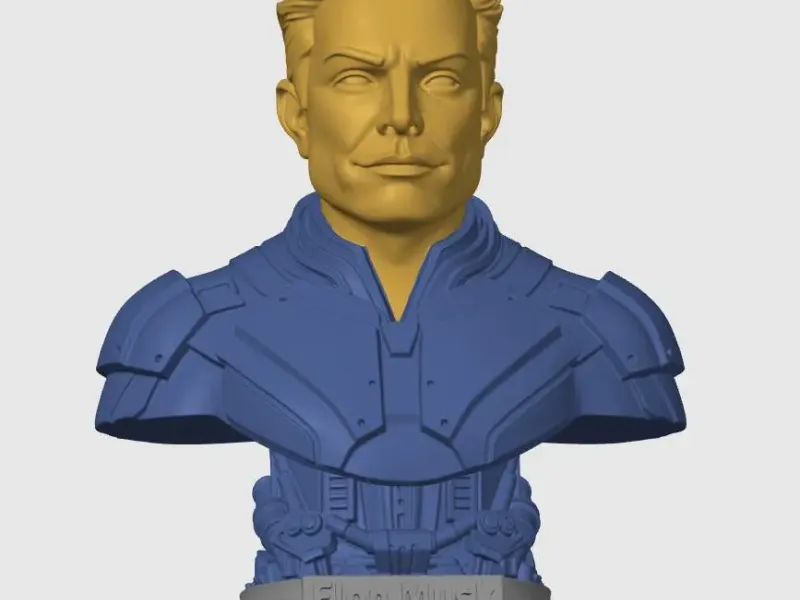 Elon musk 3D Sculpture - 3D print