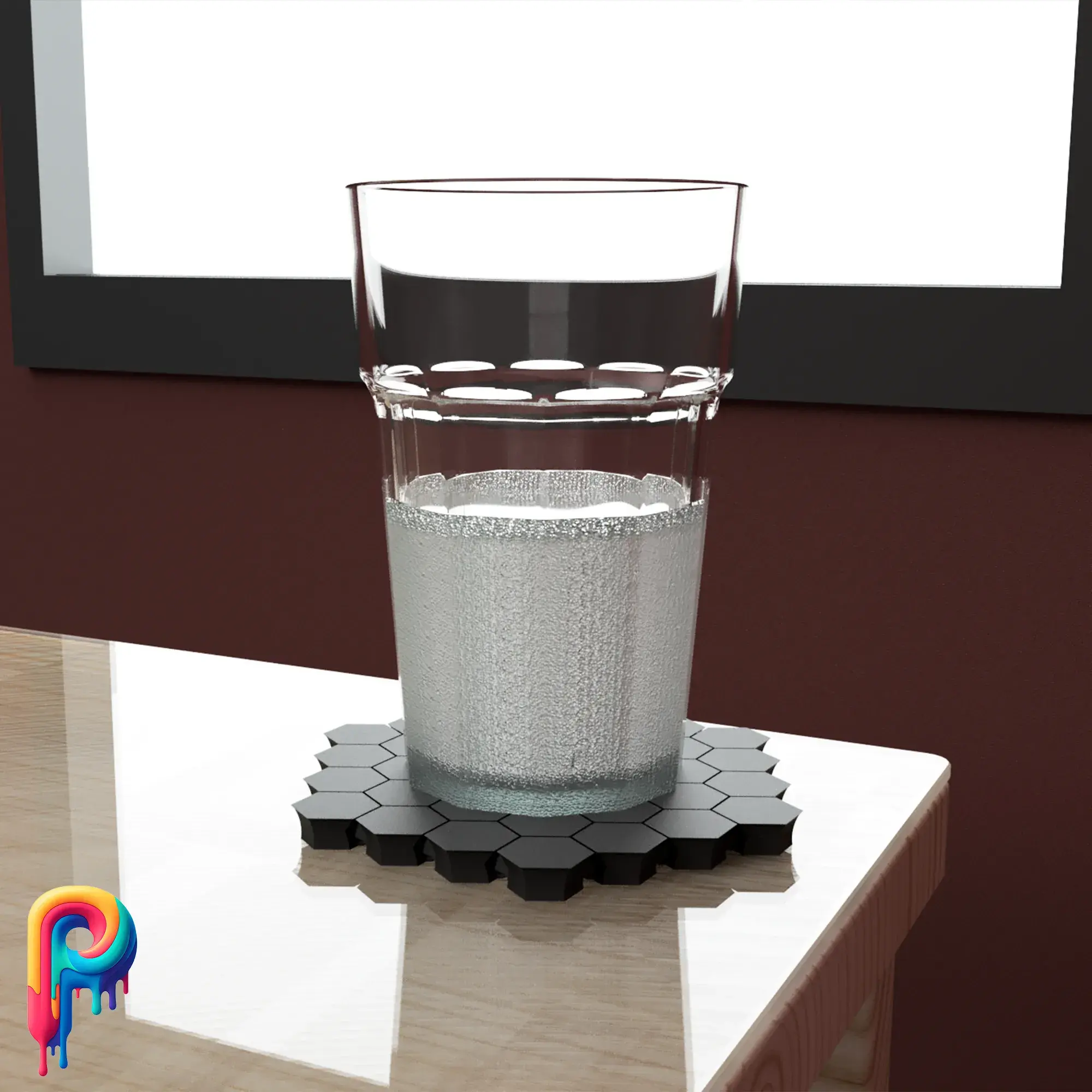 Articulated Drink Coaster by Polymeria