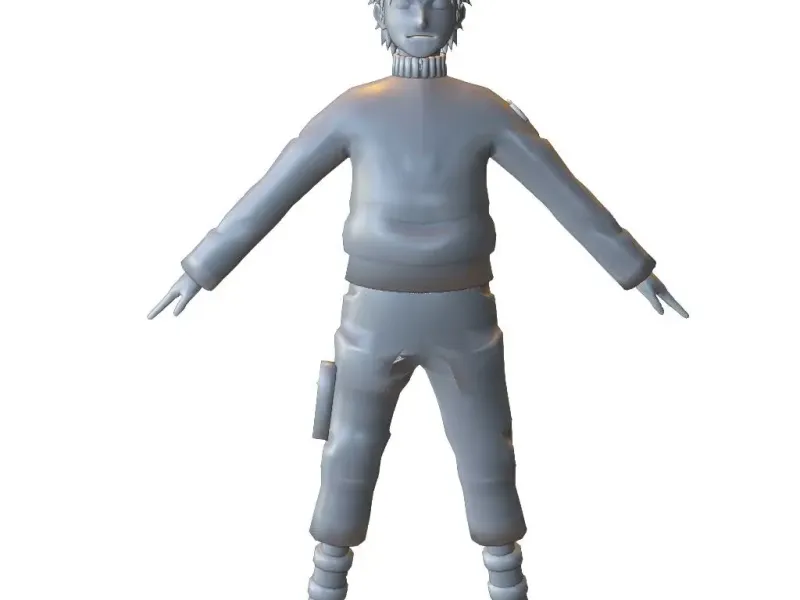 Stylized Anime Ninja Protagonist