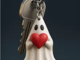 👻Ghost love❤️ keychain-0