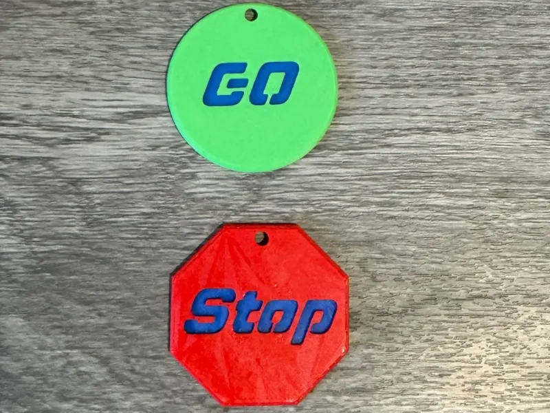 Llaveros de comunicación Stop / Go