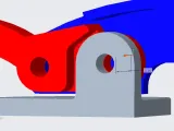 NSU Prima Engine Cover Lock Mechanism (4-Part Replica)-2