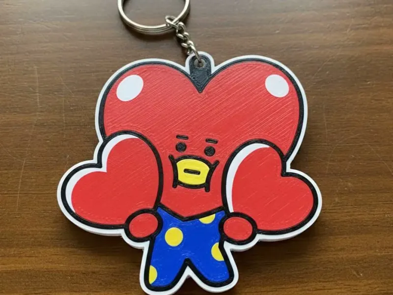 Keychain BT21 - Tata 3 - stl/3mf