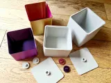 Funky Box lid storage cube with inserts and screw in knobs-3
