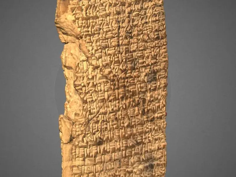 Kil Tablet ve Çivi Yazısı 3B Tasarımı